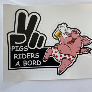 Stickers Pigs-Riders a Bord